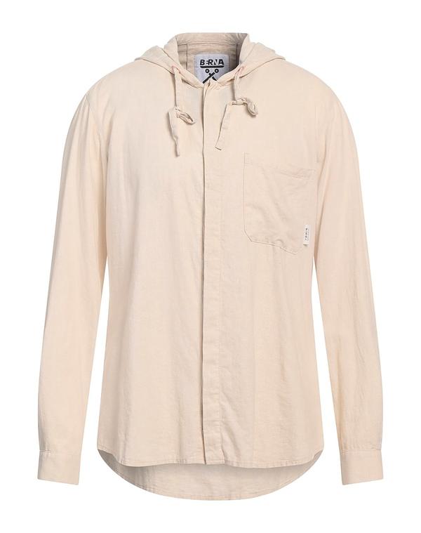 ヴェルナ メンズ トップス シャツ BERNA リネンシャツ Beige ベージュ