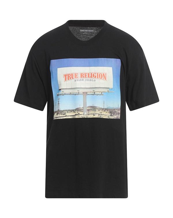 トゥルーレリジョン メンズ トップス Tシャツ TRUE RELIGION Ｔシャツ Black ブラック