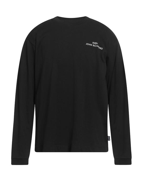 ジョン リッチモンド メンズ トップス Tシャツ JOHN RICHMOND ベーシック Tシャツ Black ブラック｜ReVida 店