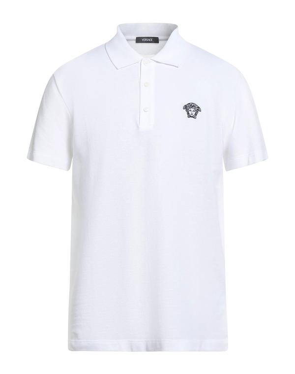 ヴェルサーチ メンズ トップス ポロシャツ VERSACE ポロシャツ White ホワイト