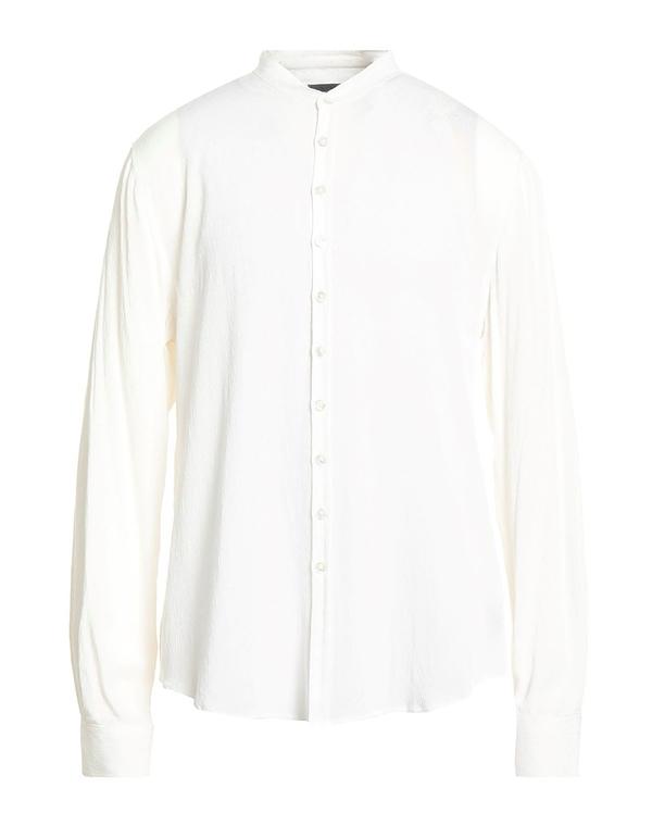 ジョンバルベイトス メンズ トップス シャツ JOHN VARVATOS 無地シャツ White ホワイト