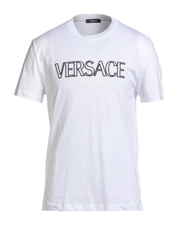 ヴェルサーチ メンズ トップス Tシャツ VERSACE Ｔシャツ White ホワイト