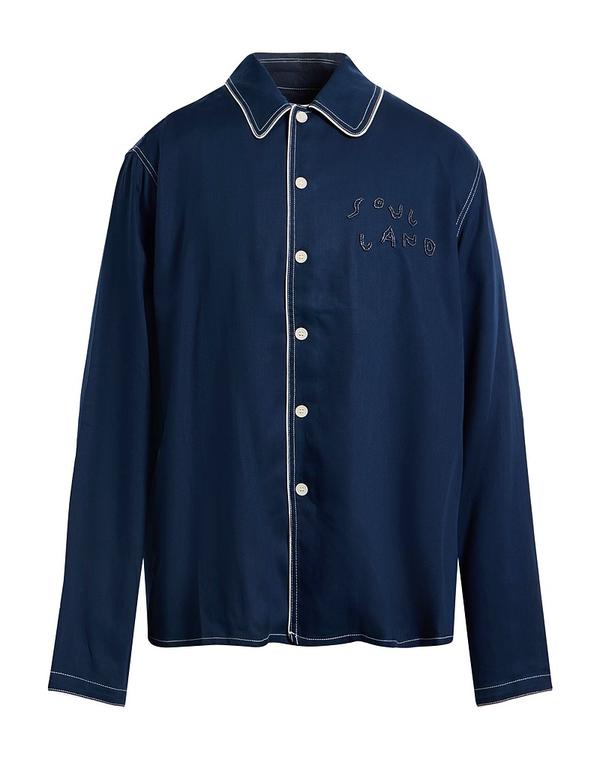 心魂地びた メンズ トップス プルオーバー SOULLAND プルオーバー Navy 米国海軍