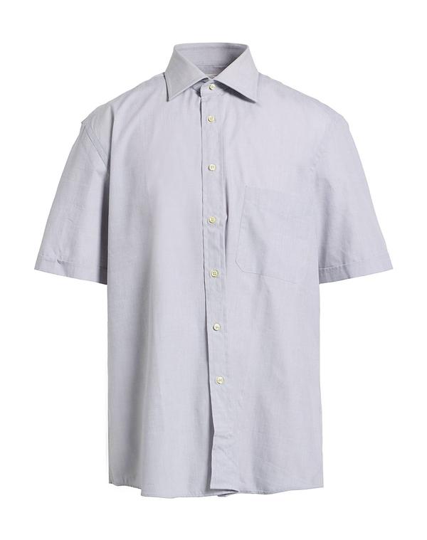 キャリバン メンズ トップス シャツ CALIBAN 無地シャツ Light Gray グレー