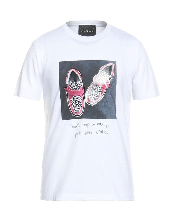 ジョン リッチモンド メンズ トップス Tシャツ JOHN RICHMOND Ｔシャツ White ホワイト