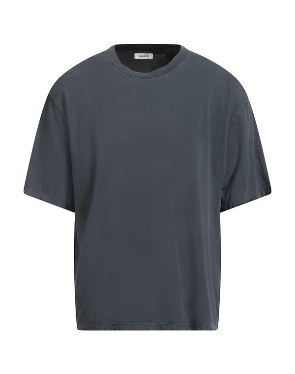 サンドロ メンズ トップス Tシャツ SANDRO ベーシック Tシャツ Lead Gray グレー