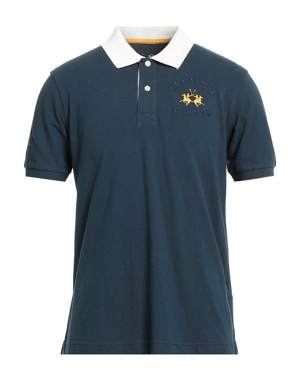 ラ マルティーナ メンズ トップス スポーツシャツ 天使の都市 MARTINA スポーツシャツ Navy 米国海軍 トップス-メンズファッション