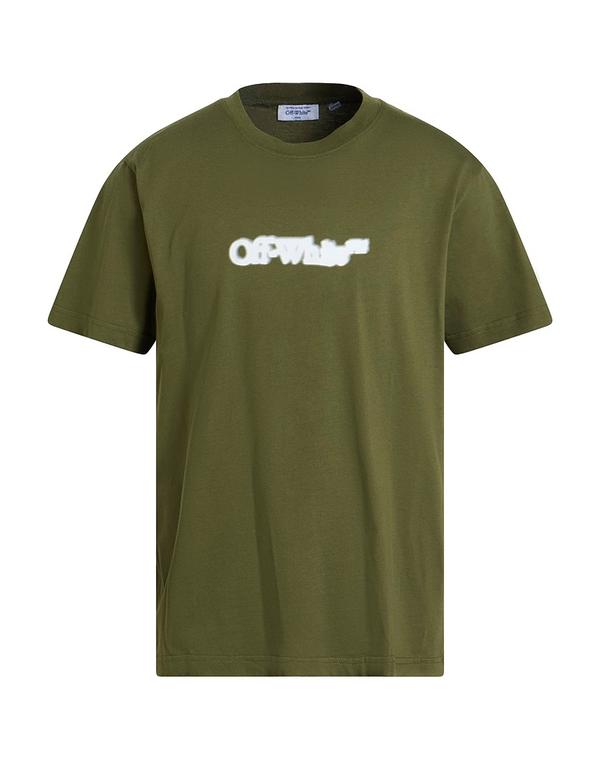 オフ-白いこと メンズ トップス プルオーバー OFF-WHITE Ｔシャツ Military Green 緑であること