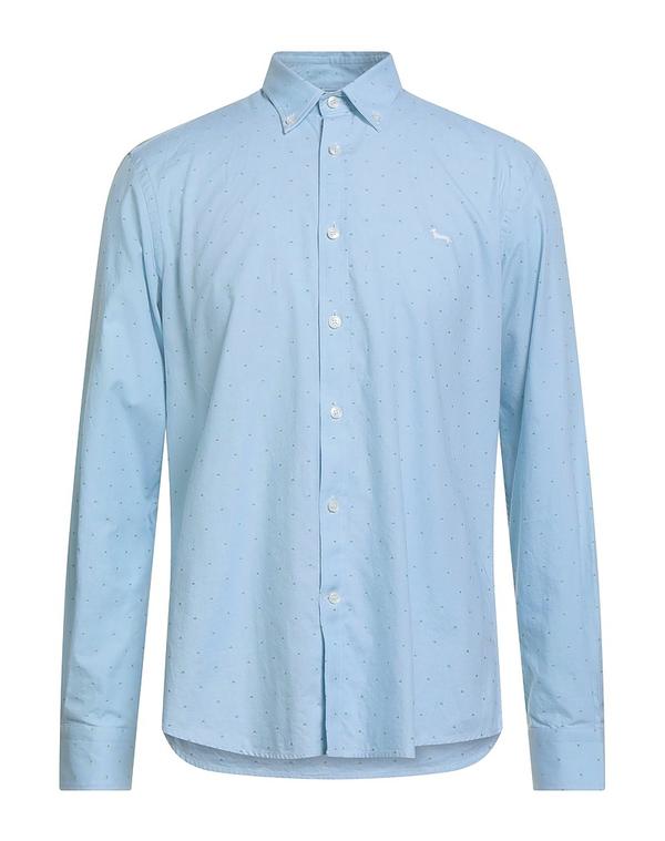 ハーモント \u0026 知恵袋 メンズ トップス プルオーバー HARMONT \u0026 BLAINE 柄入り口・入口プルオーバー Sky Blue 青味