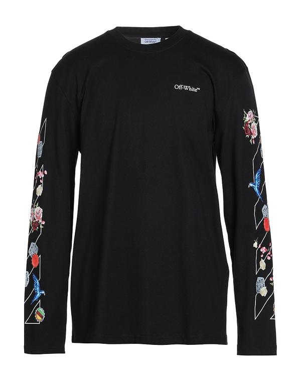 オフ-ホワイト メンズ トップス Tシャツ OFF-WHITE Ｔシャツ Black ブラック