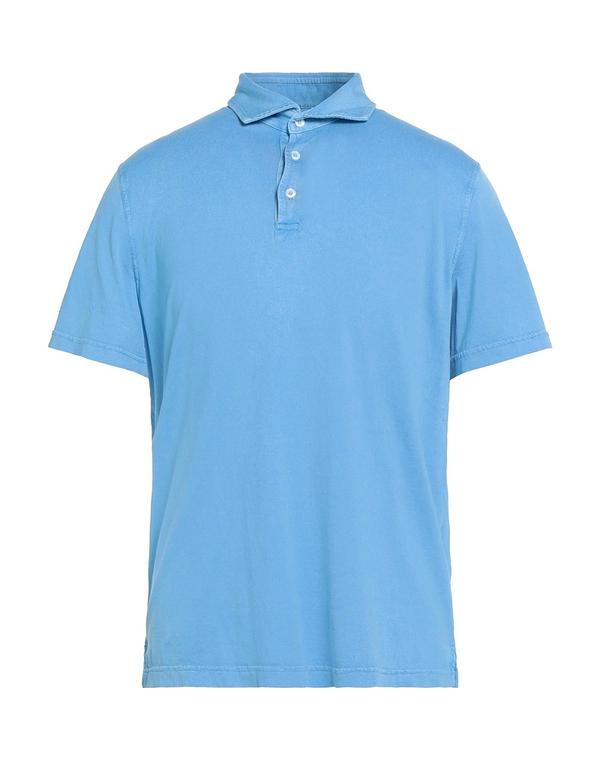フェデーリ メンズ トップス ポロシャツ FEDELI ポロシャツ Light Blue ブルー