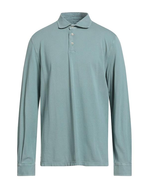 フェデーリ メンズ トップス ポロシャツ FEDELI ポロシャツ Sage Green グリーン
