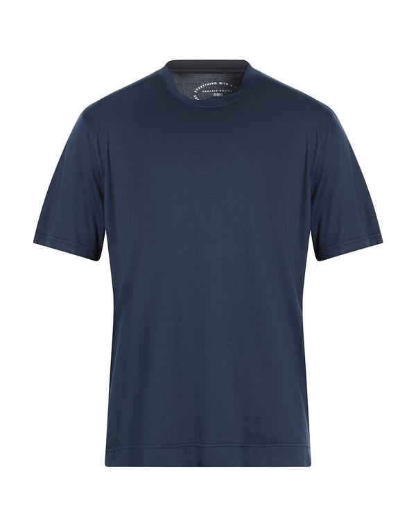 フェデーリ メンズ トップス Tシャツ FEDELI ベーシック Tシャツ Midnight Blue ブルー