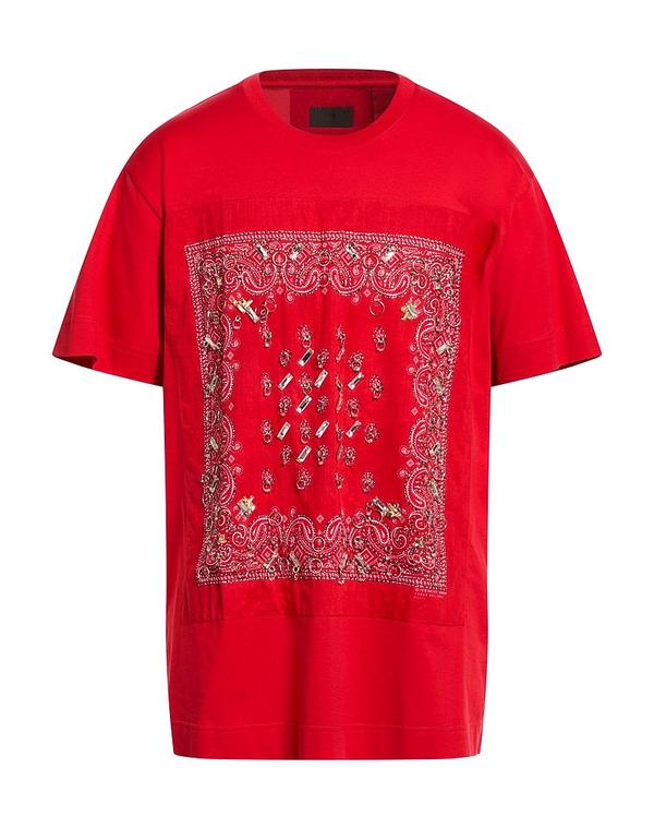 ジバンシー メンズ トップス プルオーバー GIVENCHY Ｔシャツ Red 赤いこと