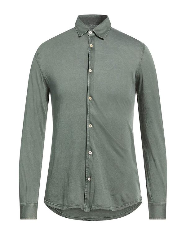 フェデーリ メンズ トップス プルオーバー FEDELI 無地プルオーバー Military Green 緑であること