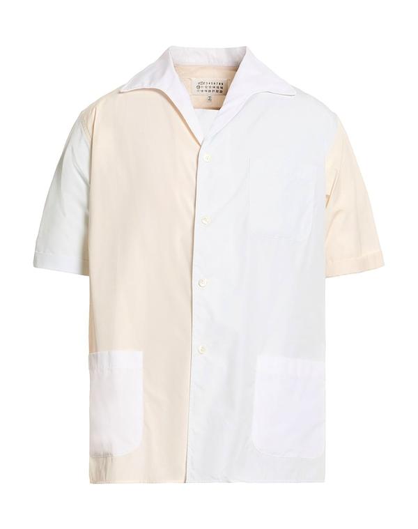 マルタンマルジェラ メンズ トップス シャツ MAISON MARGIELA 柄入りシャツ White ホワイト｜ReVida 店