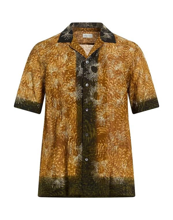 ドリス・ヴァン・ノッテン メンズ トップス シャツ DRIES VANOTEN 柄入りシャツ Camel キャメル 95,590円