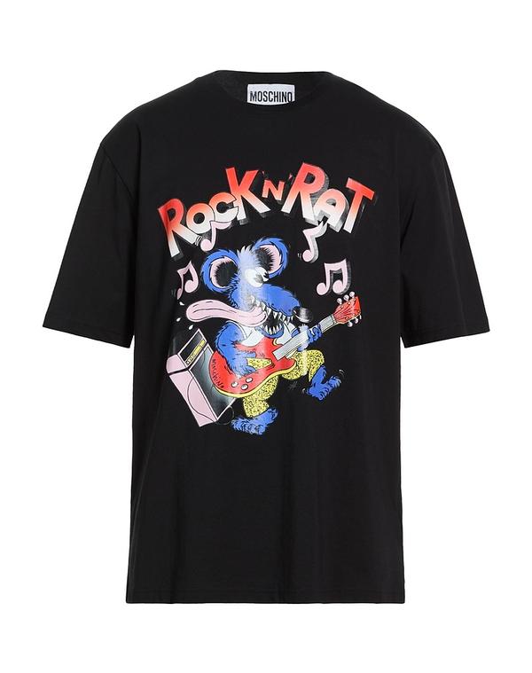 モスキーノ メンズ トップス Tシャツ MOSCHINO Ｔシャツ Black ブラック