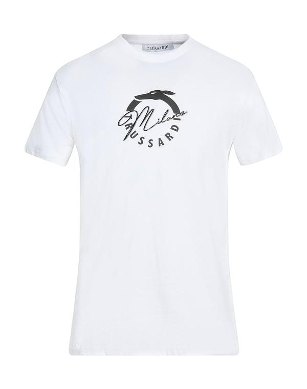トラサルディ メンズ トップス Tシャツ TRUSSARDI Ｔシャツ White ホワイト