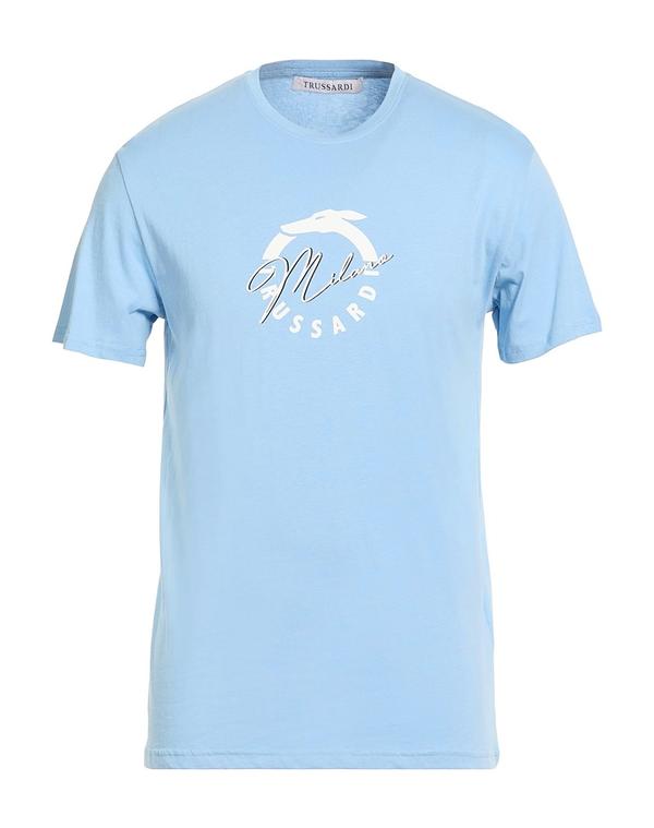 トラサルディ メンズ トップス プルオーバー TRUSSARDI Ｔシャツ Sky Blue 青色