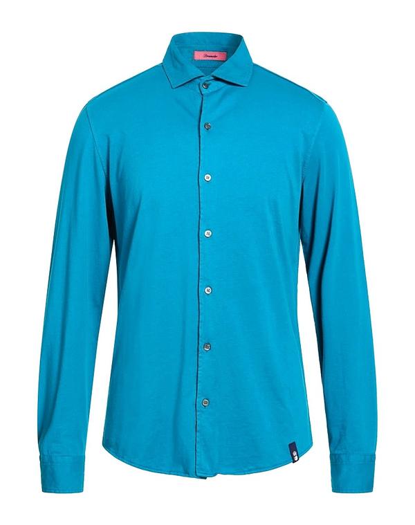 ドルモア メンズ トップス プルオーバー DRUMOHR 無地プルオーバー Turquoise Blue 青味