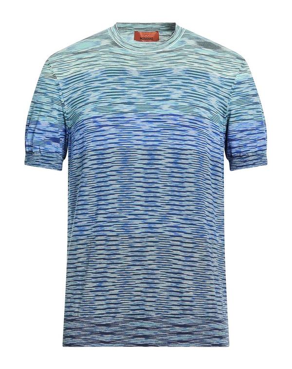ミッソーニ メンズ トップス プルオーバー MISSONI Ｔシャツ Blue 青み