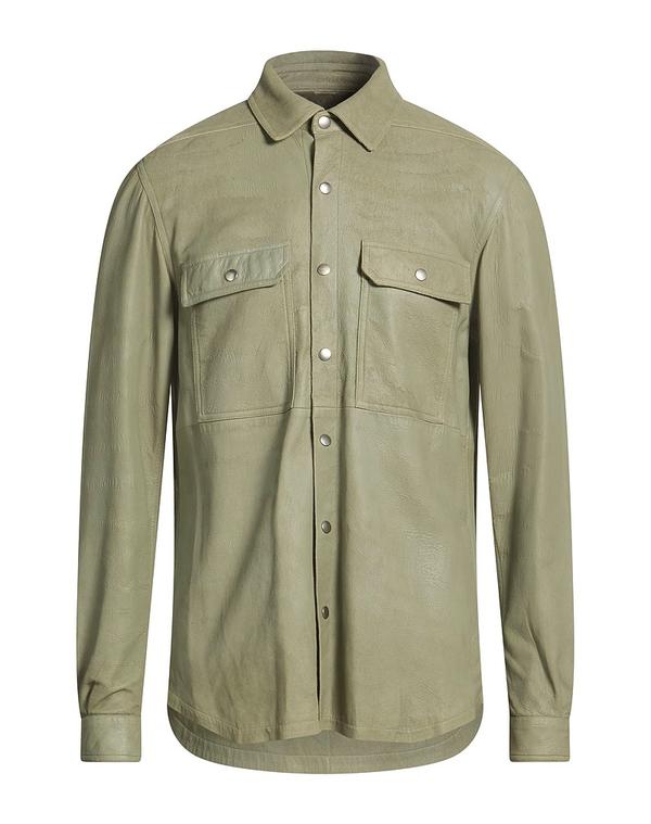 リックオウエンス メンズ トップス プルオーバー RICK OWENS 無地プルオーバー Sage Green 緑であること