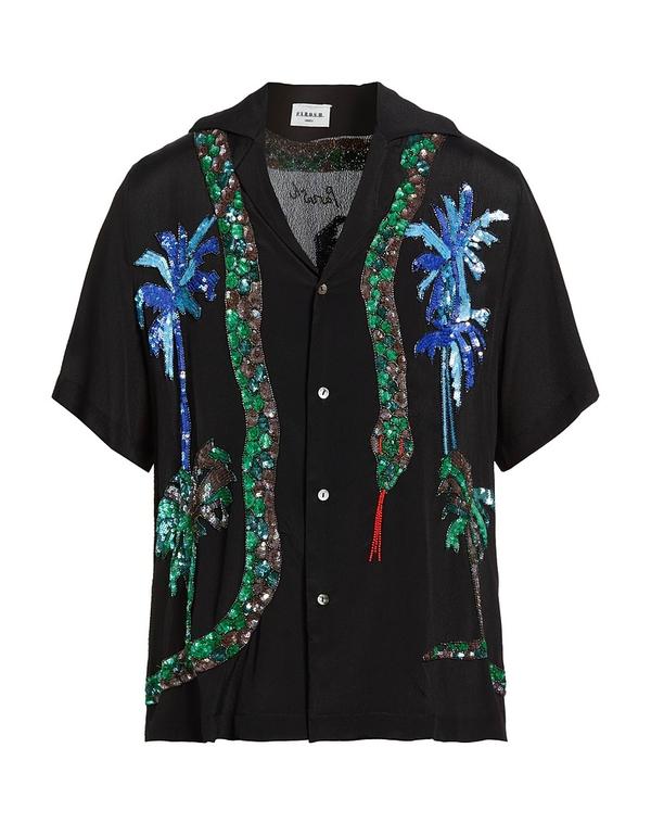 パロッシュ メンズ トップス シャツ P.A.R.O.S.H. シャツ Black ブラック