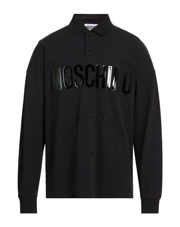 モスキーノ メンズ トップス ポロシャツ MOSCHINO ポロシャツ Black ブラック