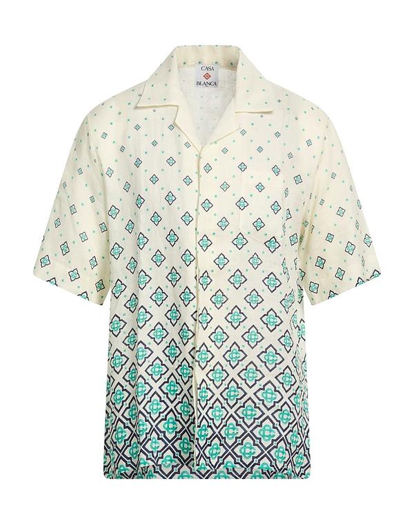 カサブランカ メンズ トップス シャツ CASABLANCA リネンシャツ Ivory アイボリー