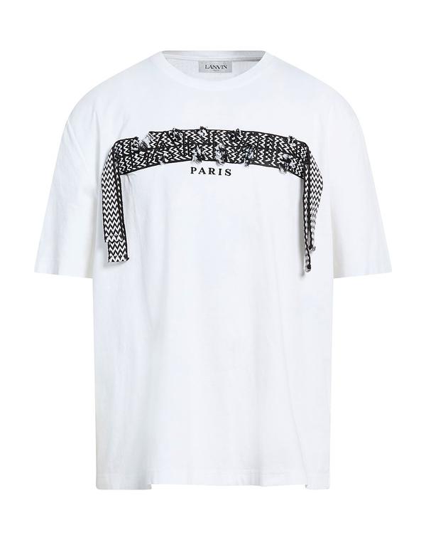 ランバン メンズ トップス Tシャツ LANVIN Ｔシャツ White ホワイト