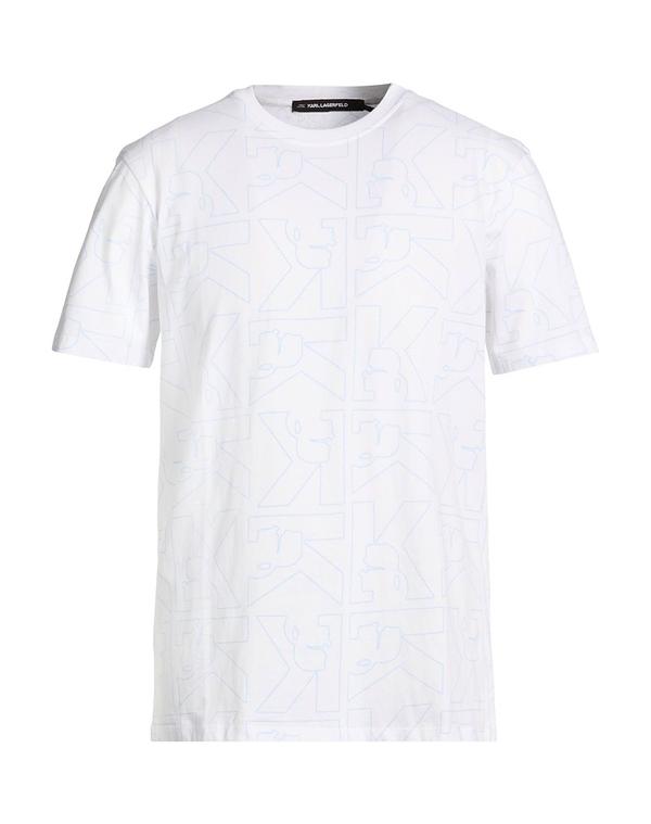 カール ラガーフェルド メンズ トップス Tシャツ KARLAGERFELD Ｔシャツ White ホワイト