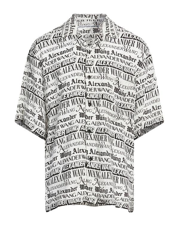 アレキサンダーワン メンズ トップス シャツ ALEXANDER WANG 柄入りシャツ White ホワイト