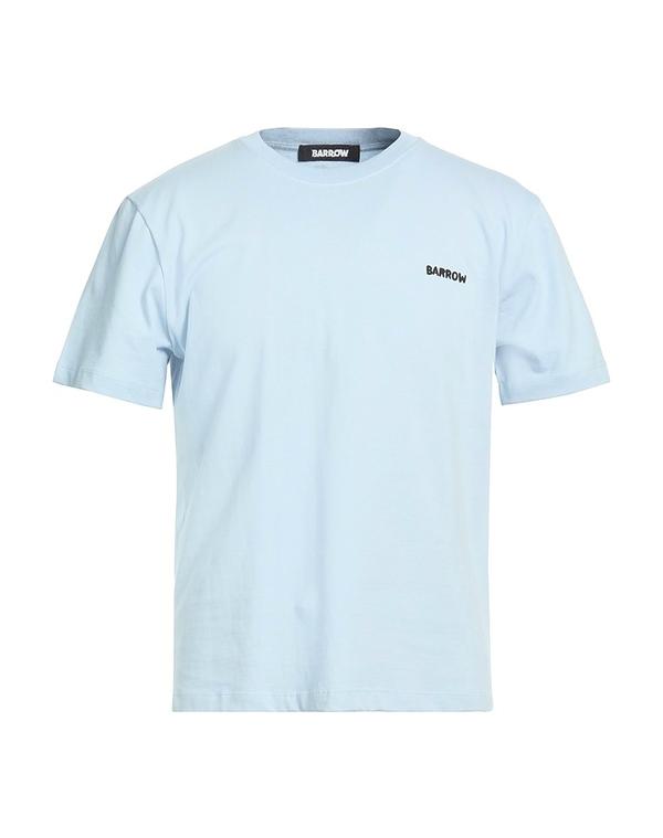 バロー メンズ トップス Tシャツ BARROW Tシャツ Sky Blue ブルー|ReVida 店
