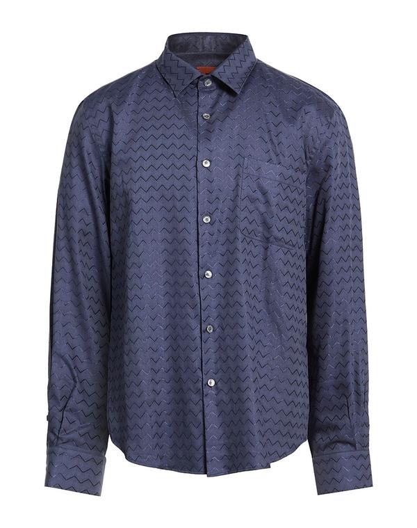 ミッソーニ メンズ トップス シャツ MISSONI 柄入りシャツ Blue Gray グレー