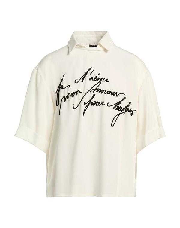 バルマン メンズ トップス Tシャツ BALMAIN Ｔシャツ Ivory アイボリー