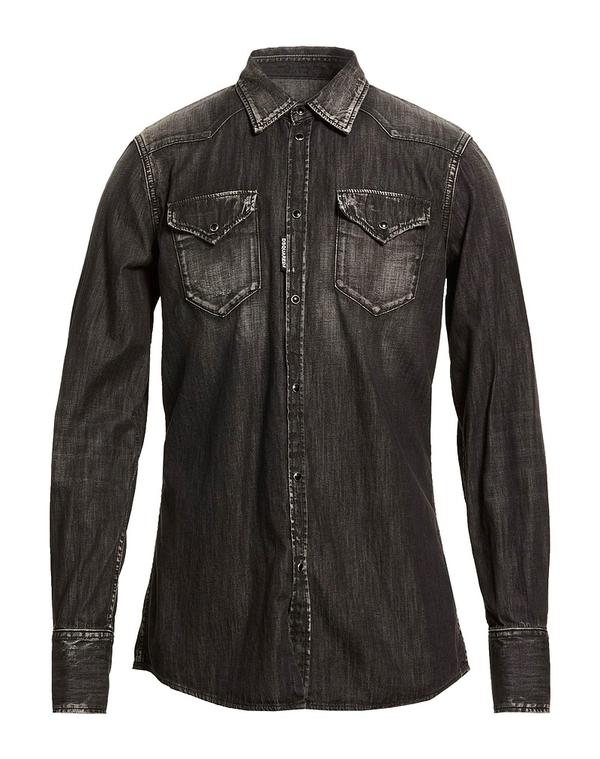 ディースクエアード メンズ トップス シャツ DSQUARED2 デニムシャツ Black ブラック