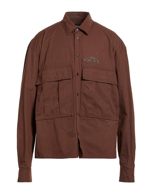 ディースクエアード メンズ トップス シャツ DSQUARED2 無地シャツ Brown ブラウン