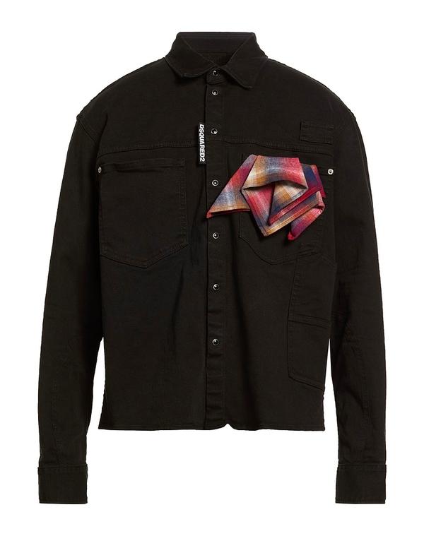 ディースクエアード メンズ トップス シャツ DSQUARED2 デニムシャツ Black ブラック