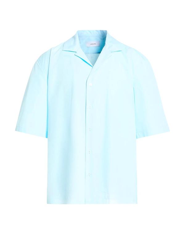 ラルディーニ メンズ トップス シャツ LARDINI 無地シャツ Sky Blue ブルー