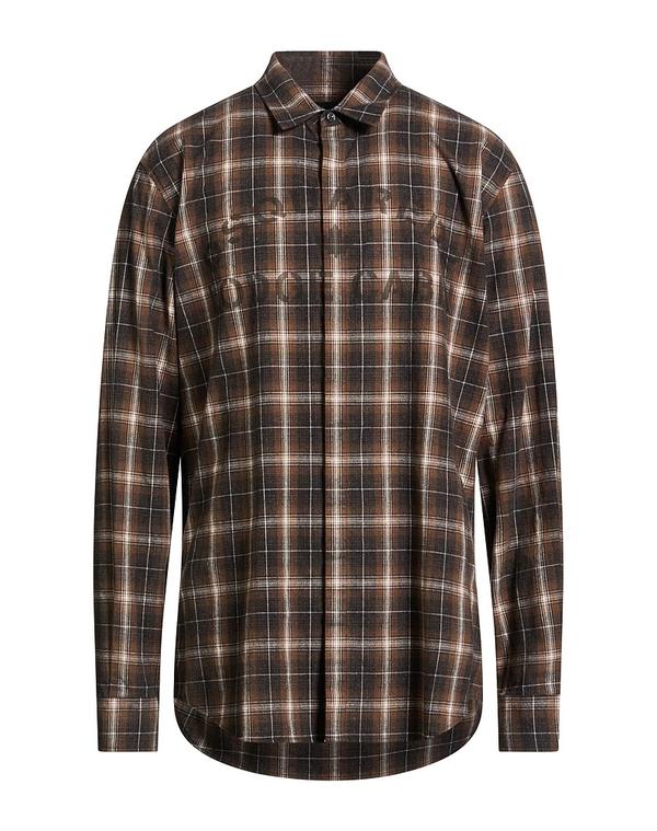ディースクエアード メンズ トップス シャツ DSQUARED2 チェック柄シャツ Brown ブラウン