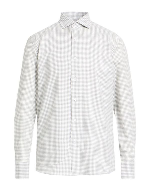 カルーゾ メンズ トップス シャツ CARUSO チェック柄シャツ Gray グレー