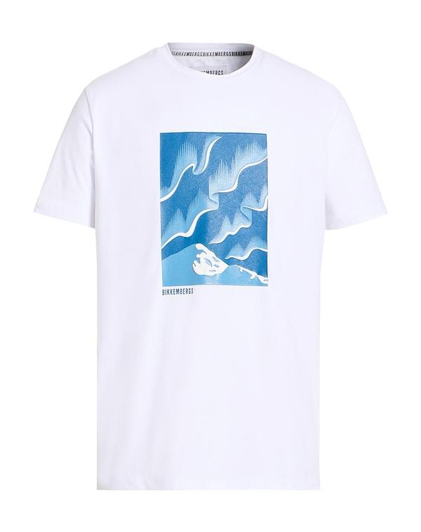 ビッケンバーグス メンズ トップス プルオーバー BIKKEMBERGS Ｔシャツ White 白いこと