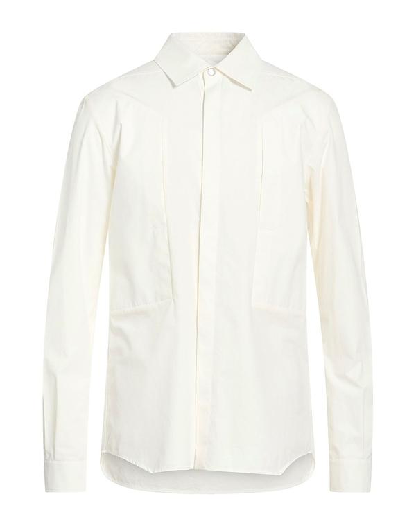 リックオウエンス メンズ トップス シャツ RICK OWENS 無地シャツ White ホワイト