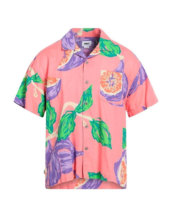 オベイ メンズ トップス シャツ OBEY 柄入りシャツ Coral コーラル