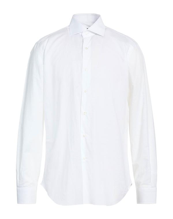 バルバナポリ メンズ トップス シャツ BARBA Napoli 無地シャツ White ホワイト