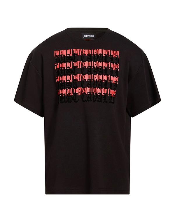 ジャストカバリ メンズ トップス Tシャツ JUST CAVALLI Ｔシャツ Black ブラック