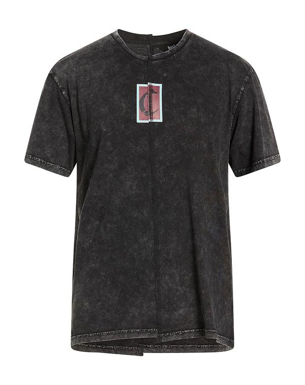 ジャストカバリ メンズ トップス プルオーバー JUST CAVALLI Ｔシャツ Black 黒いこと
