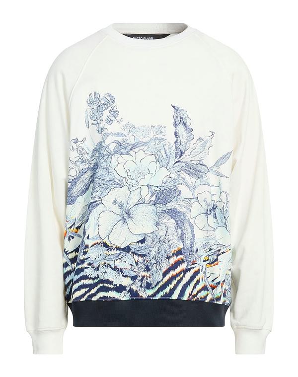 ジャストカバリ メンズ アウター パーカー・スウェット JUST CAVALLI スウェット White ホワイト