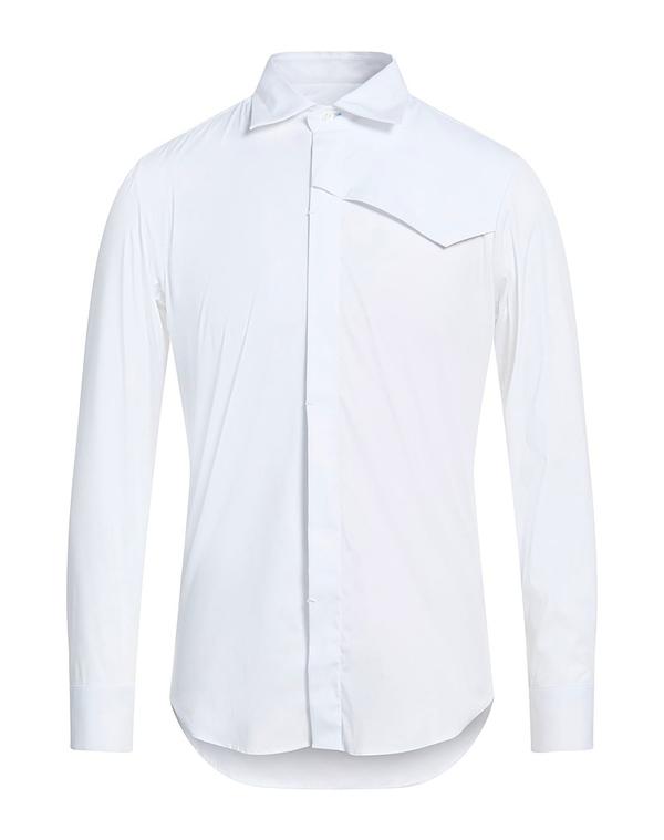 マロ メンズ トップス シャツ MALO 無地シャツ White ホワイト